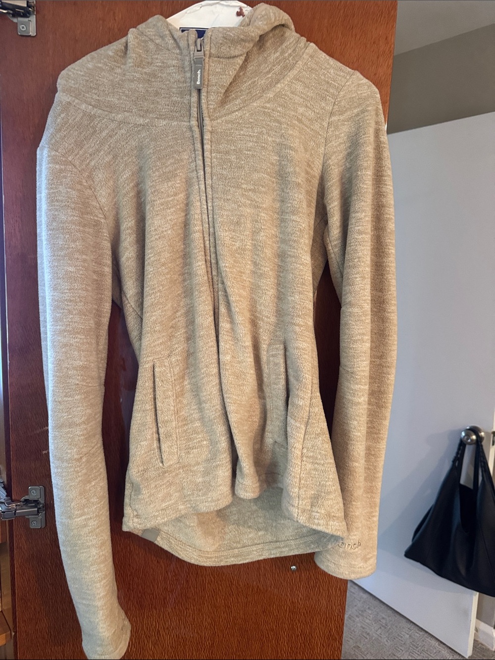 Bench Hooded Zip Sweatshirt in Tan Heather